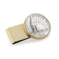 Custom logo Stainless Steel  Luxury spring money clip